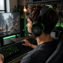 Esperanza Over-ear – EGH310G Esperanza Gaming Headset with Microphone, Raven Green – image 6