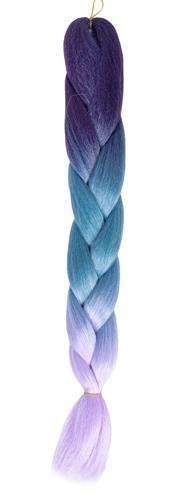 SOULIMA Hair, Wigs, and Accessories – Synthetic Ombre Braids (Light Blue/Purple) W10342 – image 2
