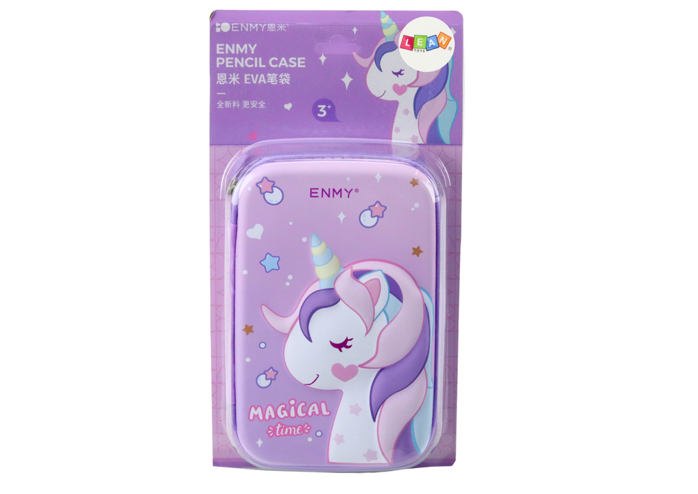 LEAN Pencil – Large Unicorn 3D Fold-Out Pencil Case, Purple, 23x15x5 cm – image 4