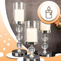 RTO 3 Glass Candle Holders, Decorative Lanterns, Cup-Shaped, Glamorous, Decorative, OR1117 – image 3