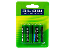 Blow 82-506# Blow Super Heavy Duty AA R06P Batteries, Blister Pack, 4-Pack