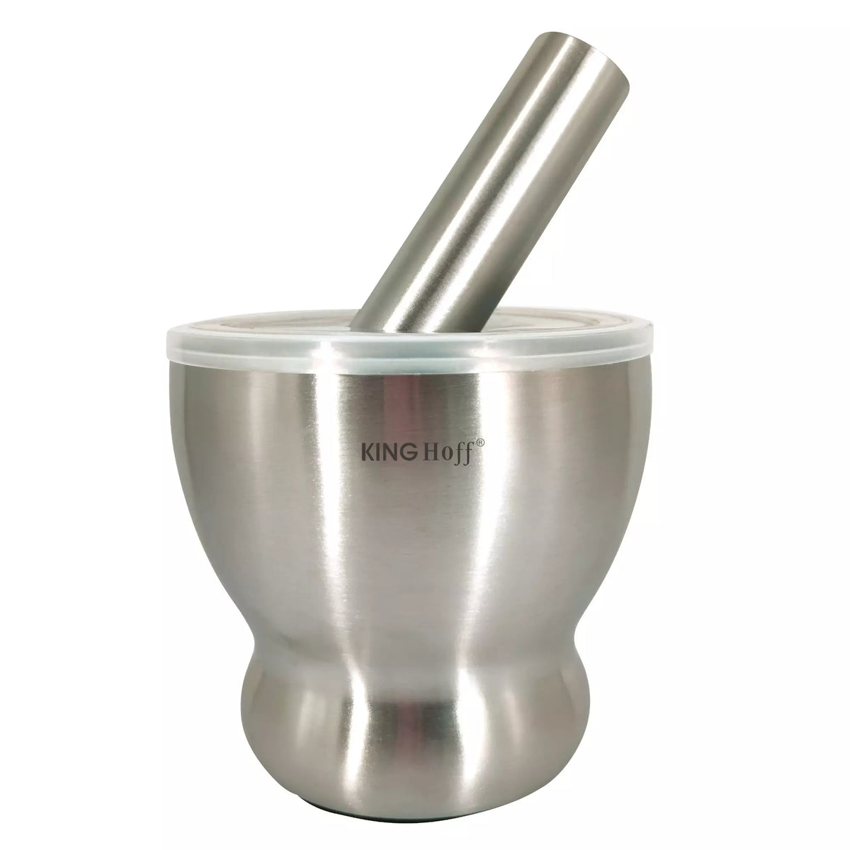 KINGHoff Pestles and mortars – Mortar, steel, 2-piece set by Kinghoff