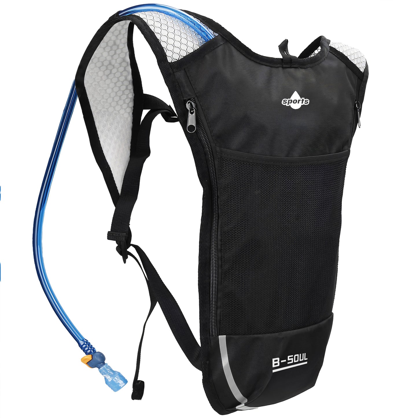 RTO Cycling Backpack with 2L Water Bladder—Lightweight Black Hiking and Trekking Water Bladder – image 3