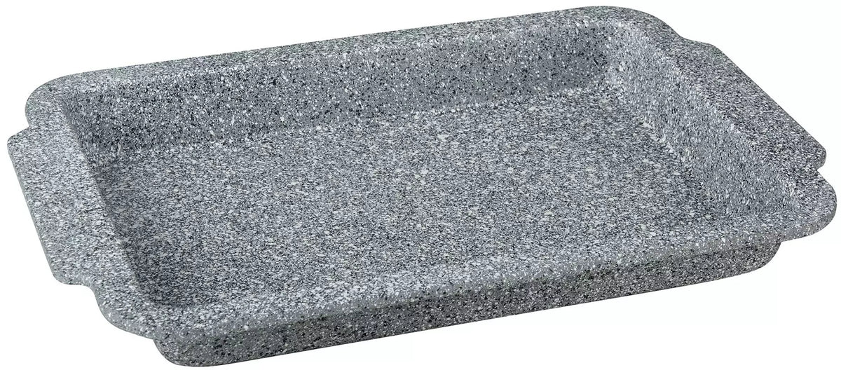 Klausberg Baking pan, sheet metal, gray marble pattern, 40.5 cm, Klausberg