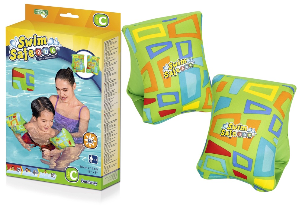 BESTWAY Mattresses, wheels, sleeves – Bestway Green Swimming Arm Floats, S/M 32182