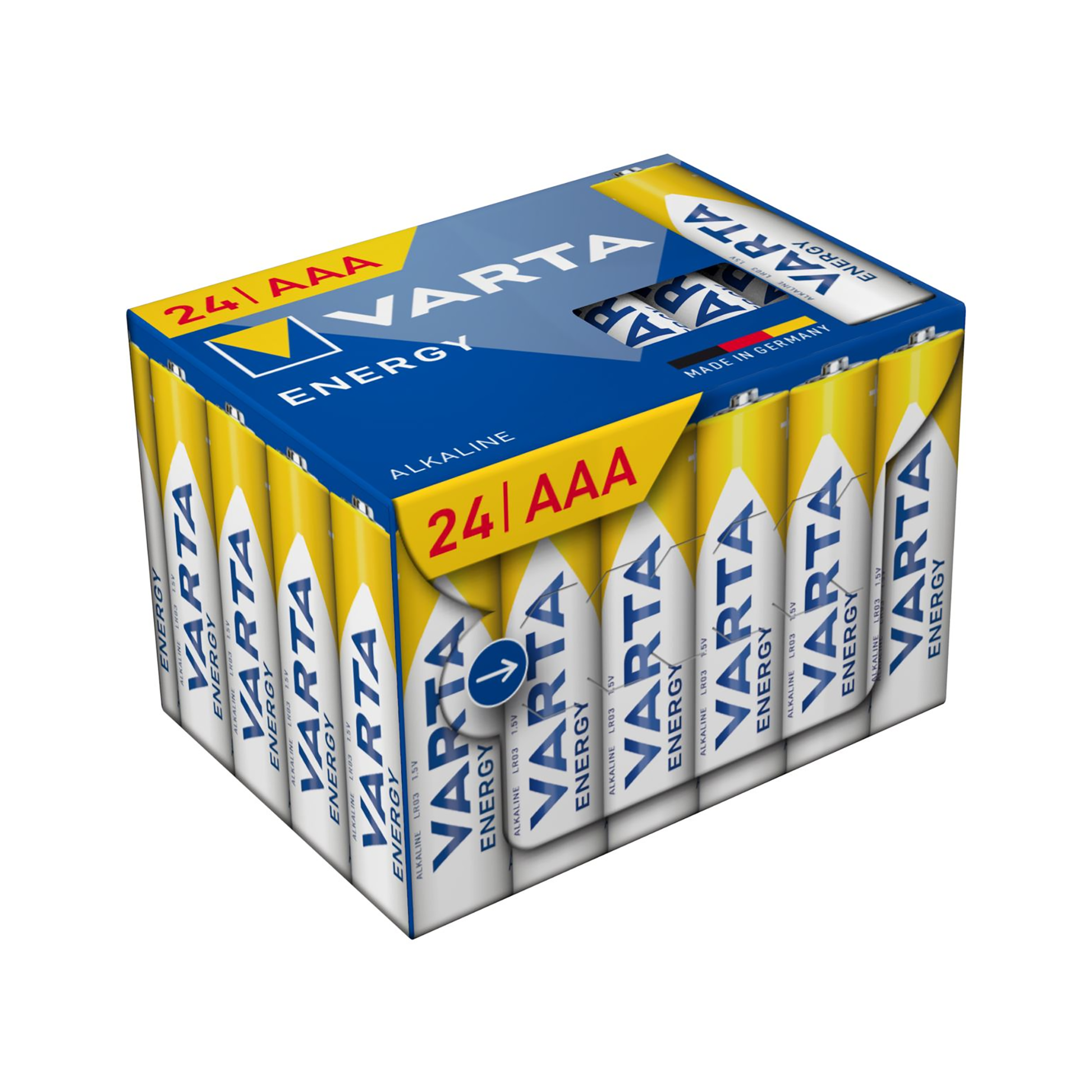 Varta VARTA LR03 Energy Cube Pack Alkaline Batteries, 24 per box
