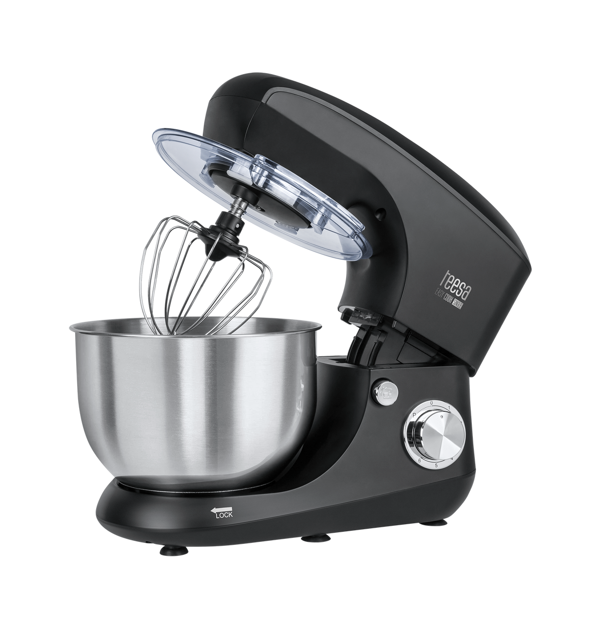 Teesa EASY COOK SINGLE BLACK Food Processor, 1400 W, 5.5 L