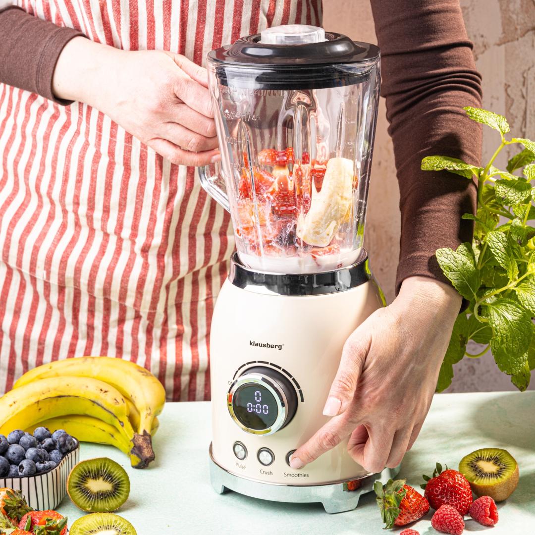Klausberg Jug blender, LED display, smoothie blender with ice crusher, 1.5 L – image 18
