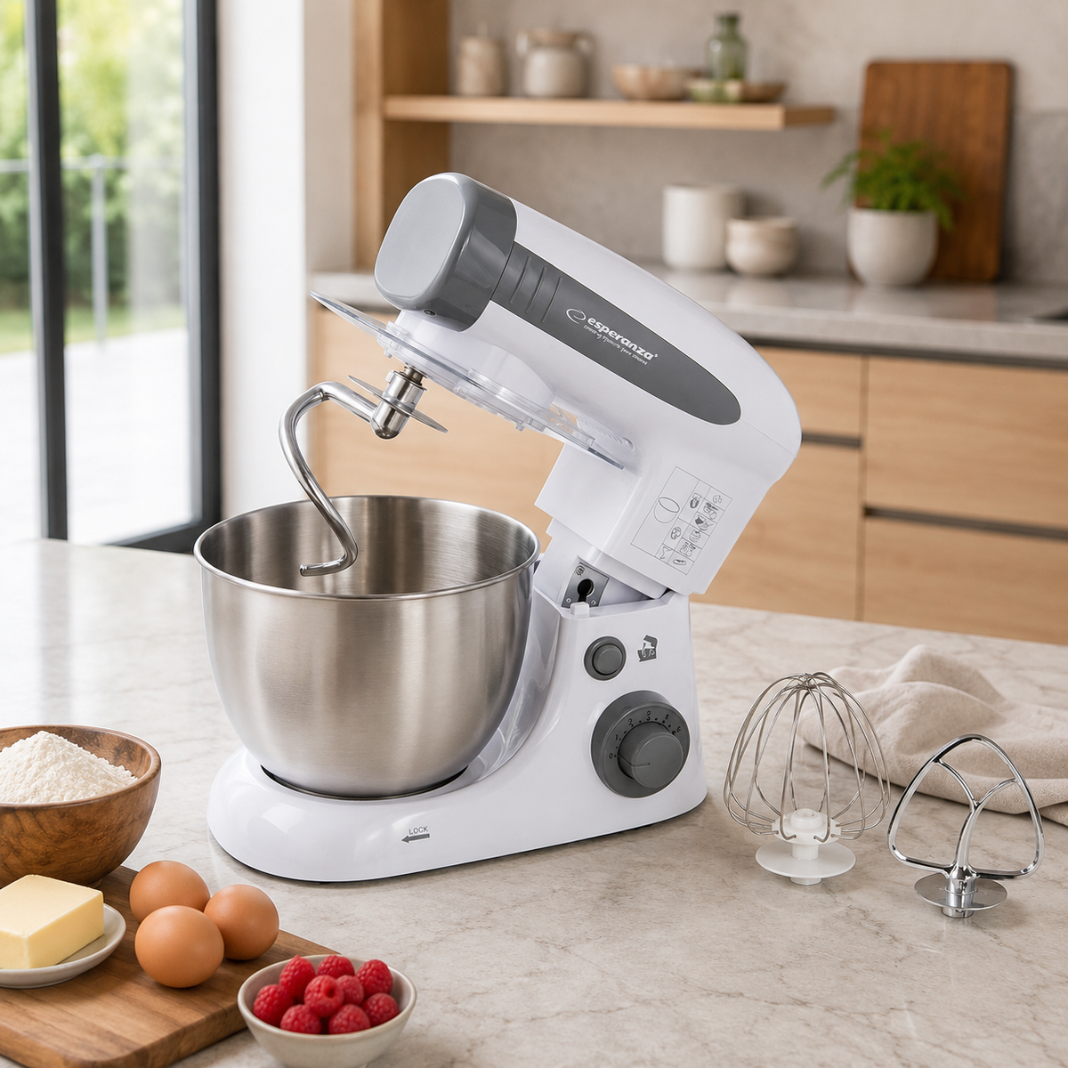 Esperanza Food processors – EKM024 Esperanza Multifunctional Planetary Kitchen Robot Cooking Assistant – image 6