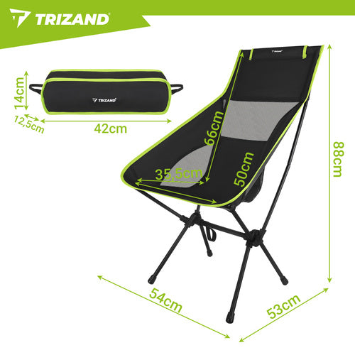 TRIZAND The remaining – Trizand Black Fishing Chair, 41x52x86 cm – image 2