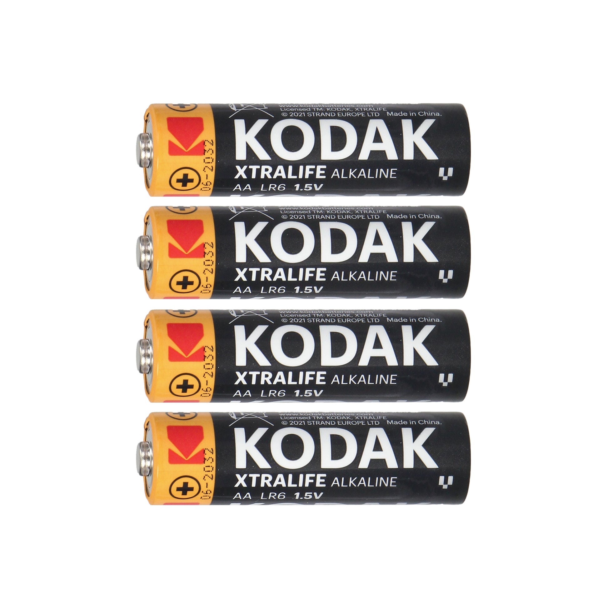 Orno Alkaline – Kodak XTRALIFE Alkaline AA LR6 Batteries, 4-pack, foil packaging
