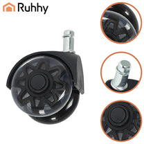 RUHHY Air Humidifiers – Black Swivel Chair Casters, 5-Pack, Ruhhy26294 – image 4