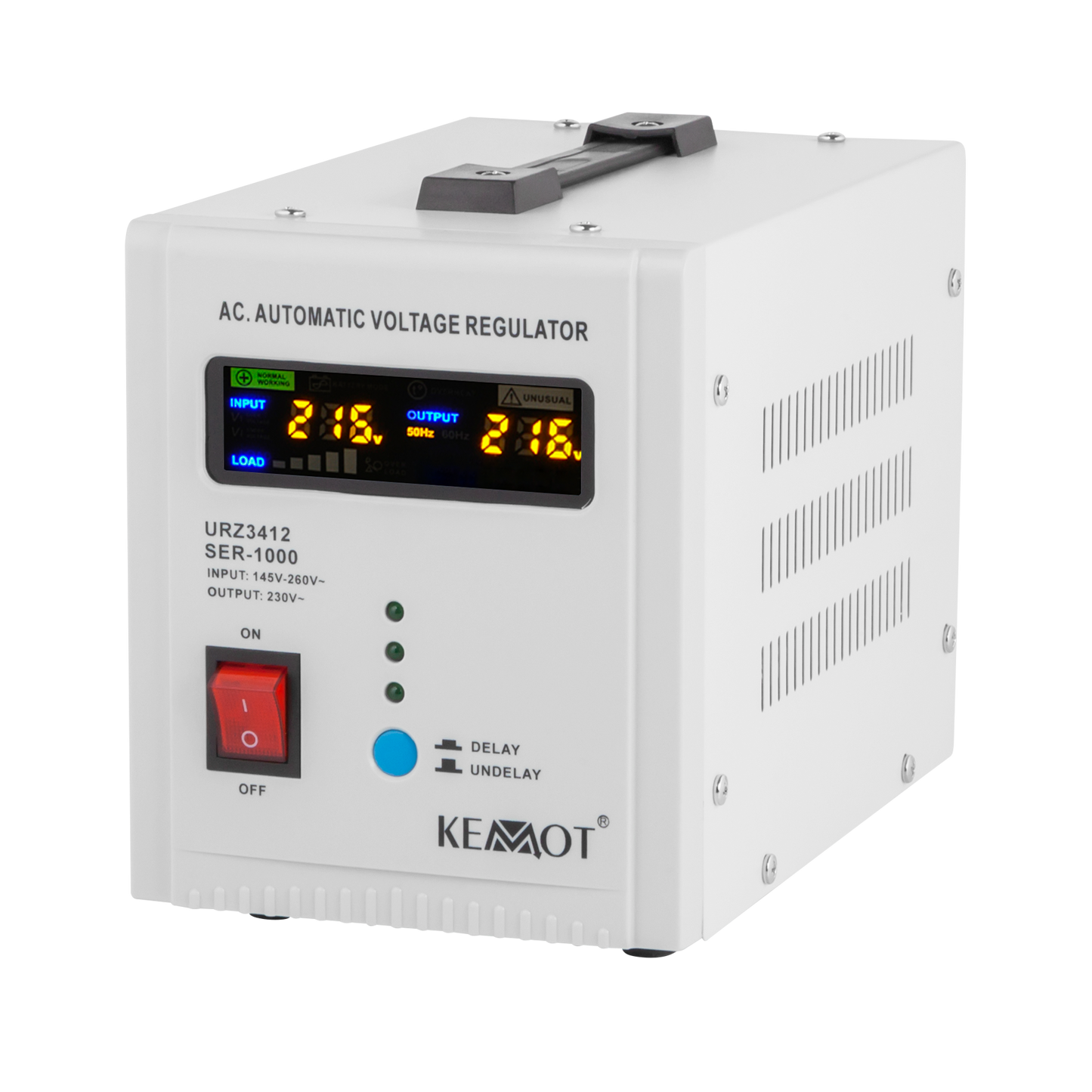 Kemot Voltage Stabilizers – KEMOT SER-1000 Automatic Voltage Stabilizer