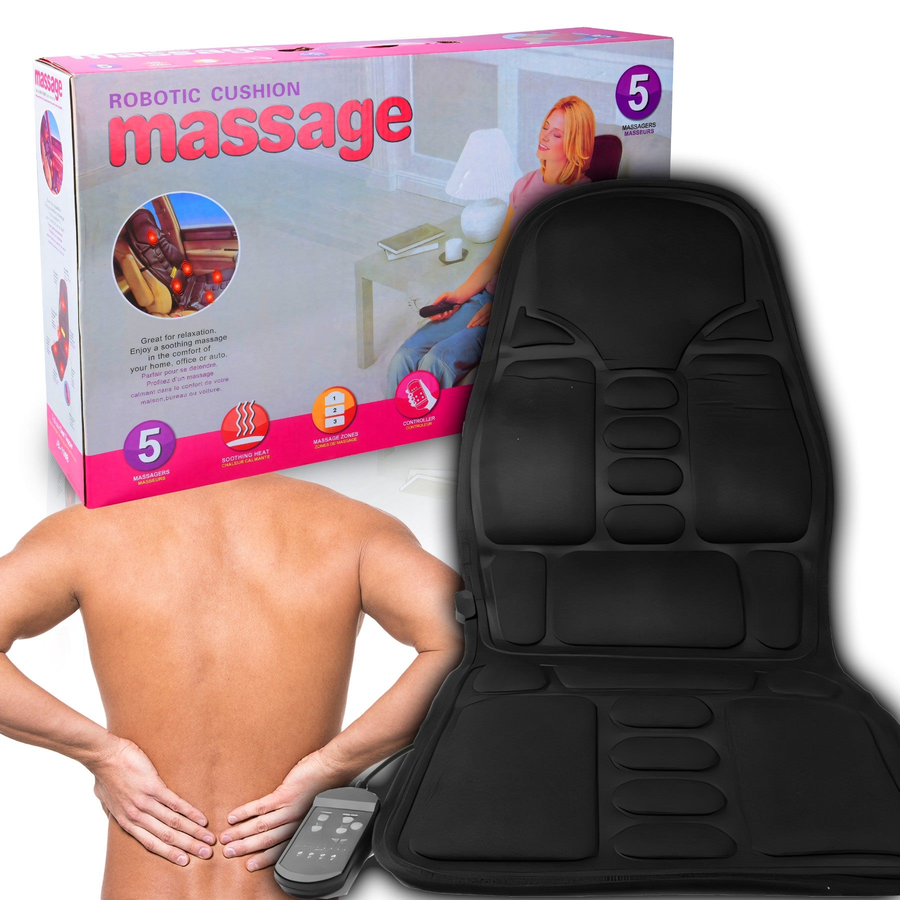 RTO Massage Mat for the Body, Back, Spine, and Neck—For Use on a Chair – image 4