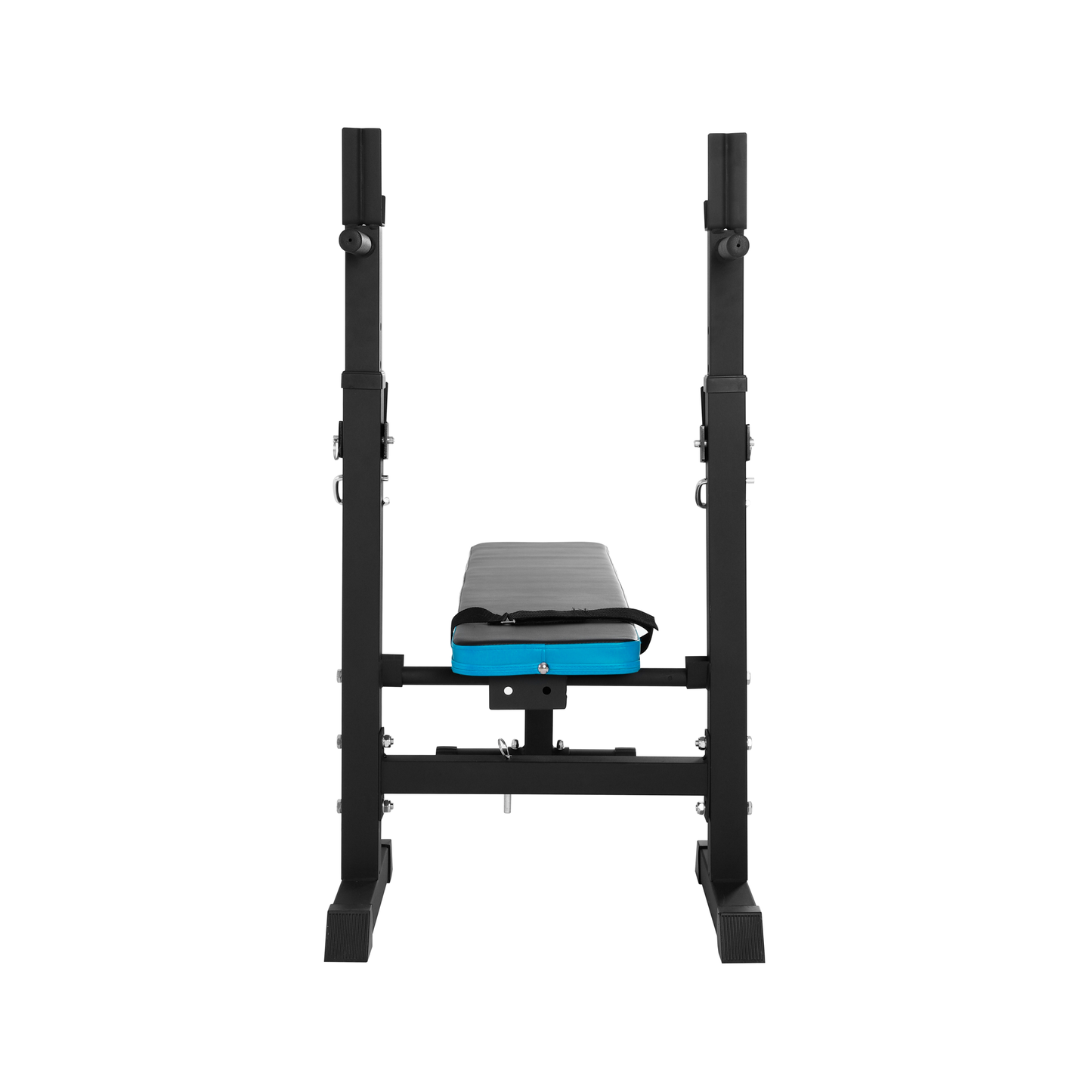 Rebel Training racks – REBEL ACTIVE Straight Adjustable Workout Bench with Racks – image 3