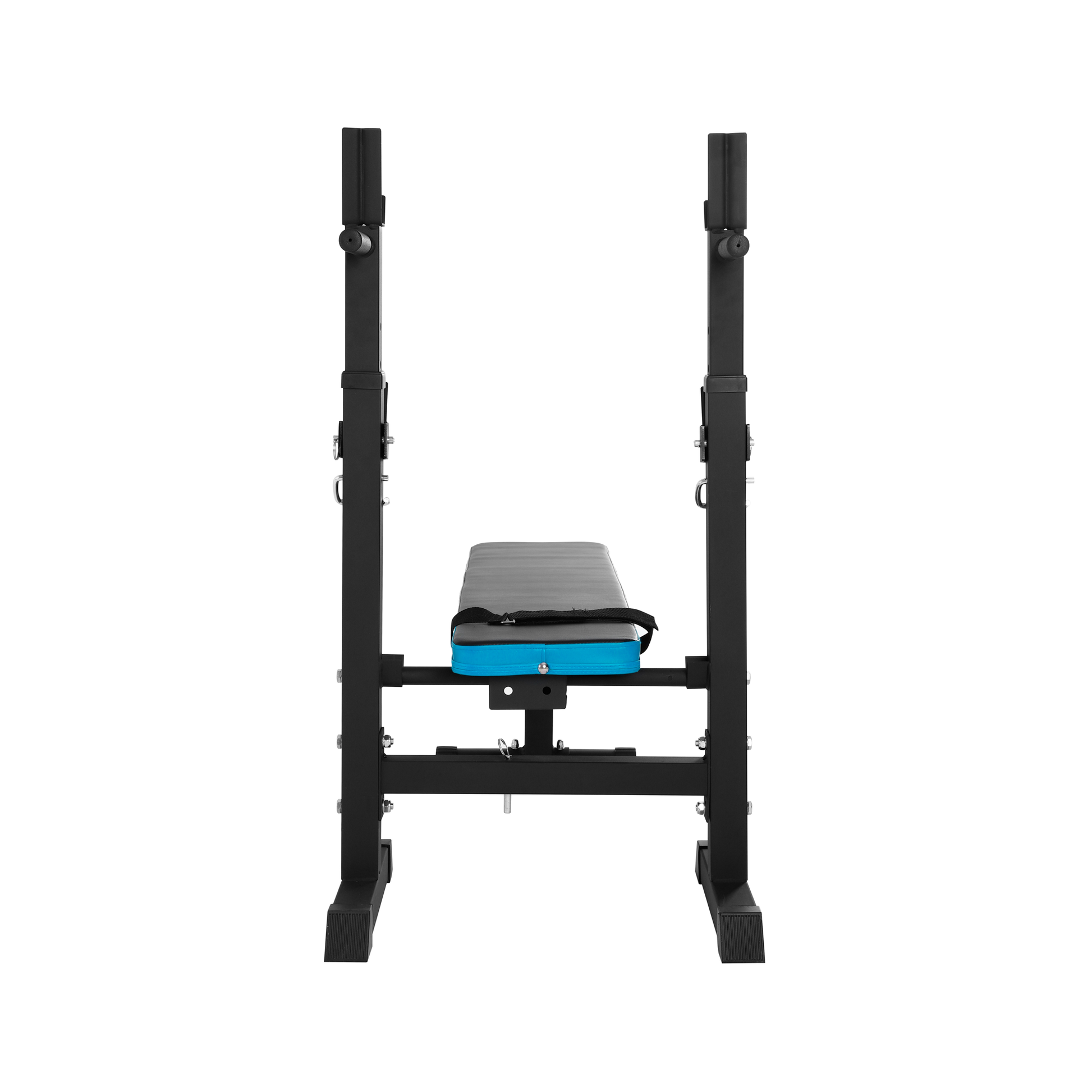 Rebel Training racks – REBEL ACTIVE Straight Adjustable Workout Bench with Racks – image 3
