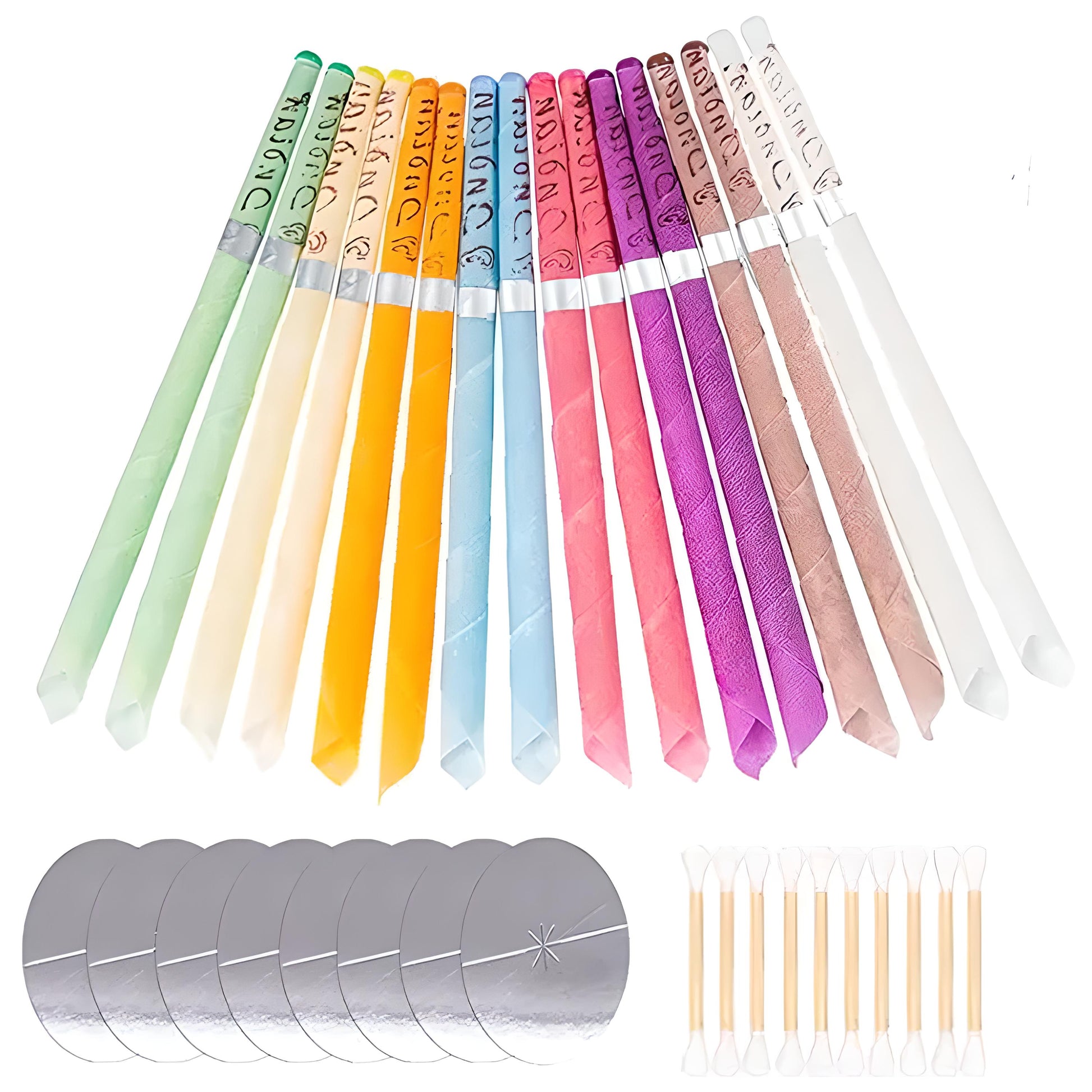 RTO 16-piece ear candle set for ear candling, healthy ears, candles and pads - u123 – image 2