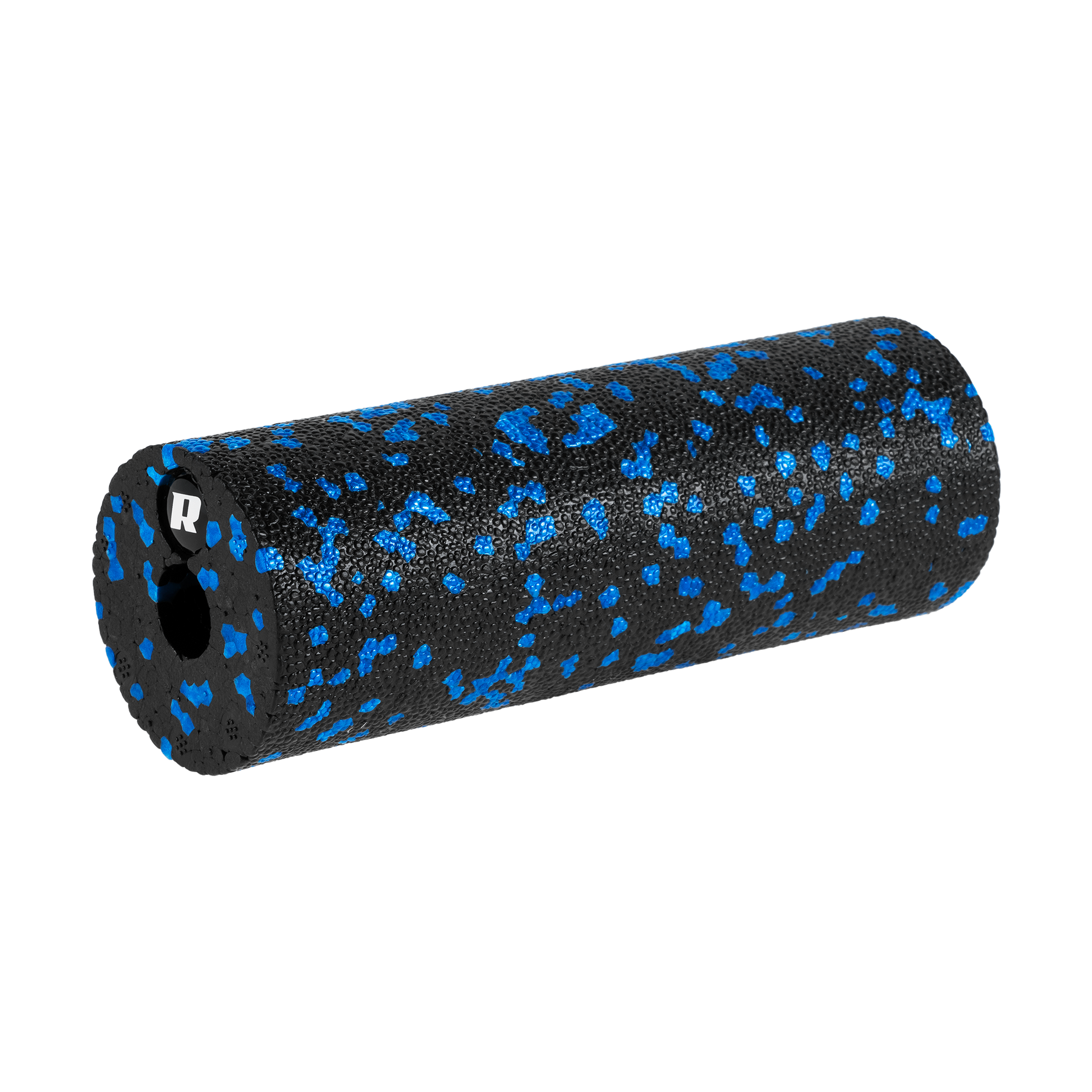Rebel Mini massage roller, smooth foam roller 5x15 cm, black and blue, EPP material, REBEL ACTIVE