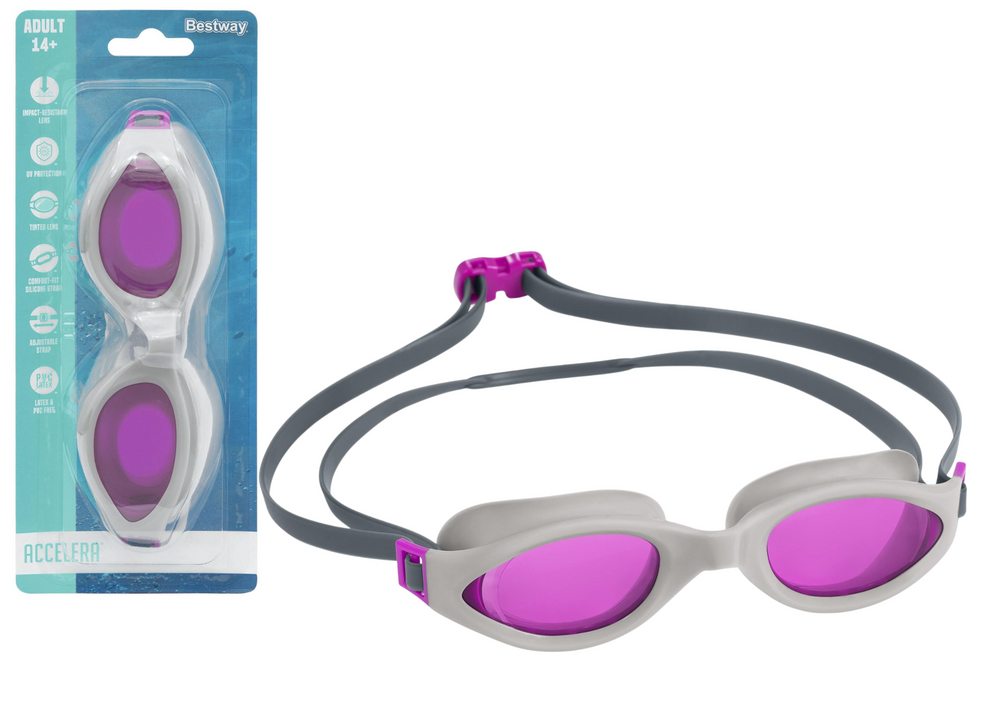 BESTWAY Swim caps, masks, fins, and – Bestway 21077 Pink Swimming Goggles