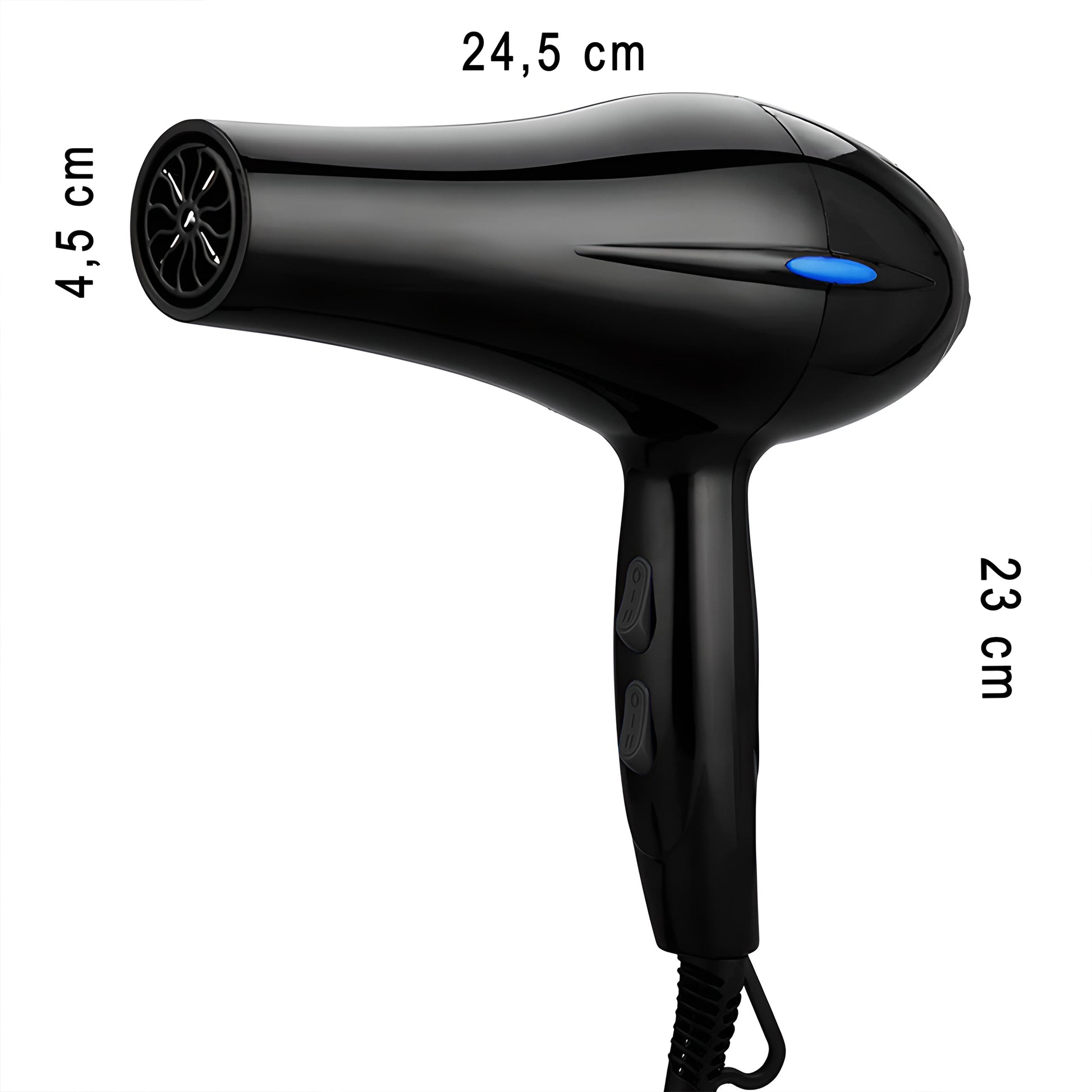 RTO Hair Dryer with Ionization, High Power, Diffuser, Cool Air Setting + Nozzle -u052 – image 4