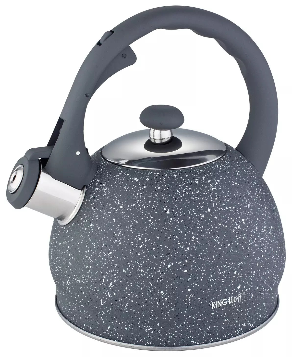 KINGHoff Traditional Teakettles – Kinghoff Traditional 2-Liter Marble-Patterned Teakettle (Gray)