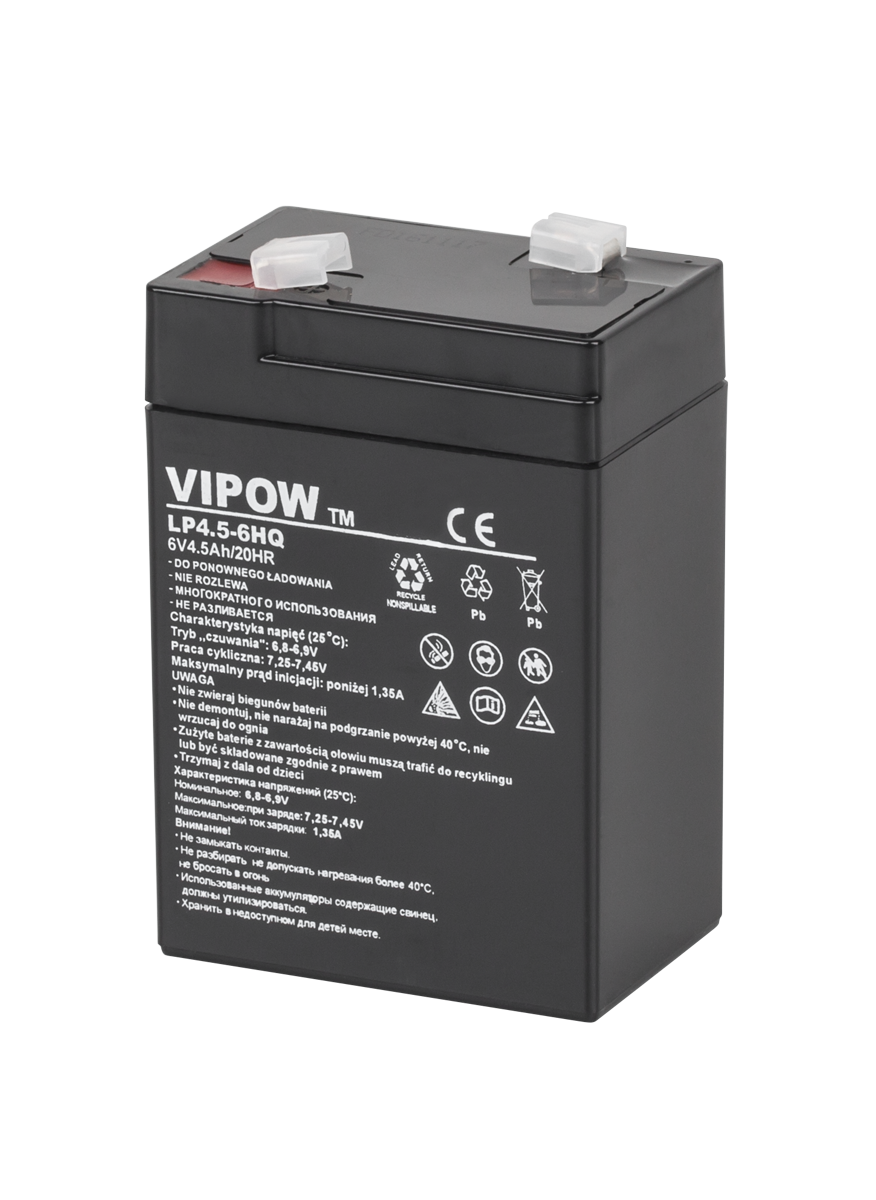 Vipow Gel batteries – VIPOW 6V 4.5Ah HQ Gel Battery
