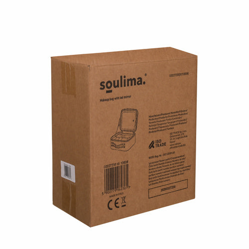 SOULIMA The remaining – Soulima 27236 Cosmetic Case with LED Mirror – image 4