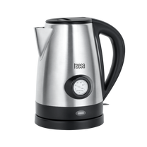 Teesa Electric kettle with water temperature indicator, TEESA, stainless steel, 2200W, 1.7L