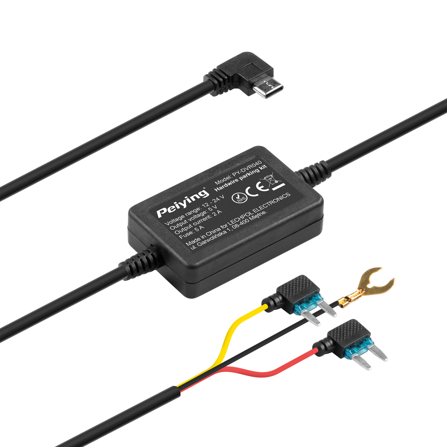 Peiying Dash cams, car – Power Adapter for the Peiying Dash Cam – image 2