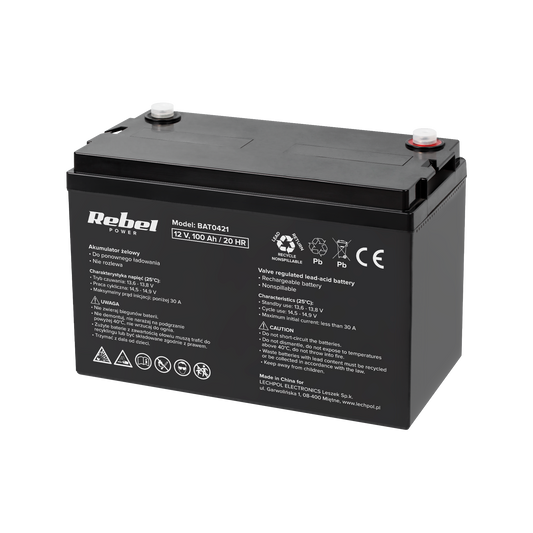 Rebel Gel batteries – Rebel 12V 100Ah VRLA AGM Gel Battery