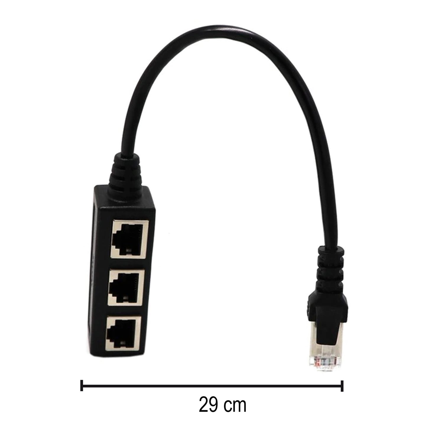 RTO 100 Mbps LAN RJ45 Splitter Adapter, 3xRJ45, FTP - E397 – image 4