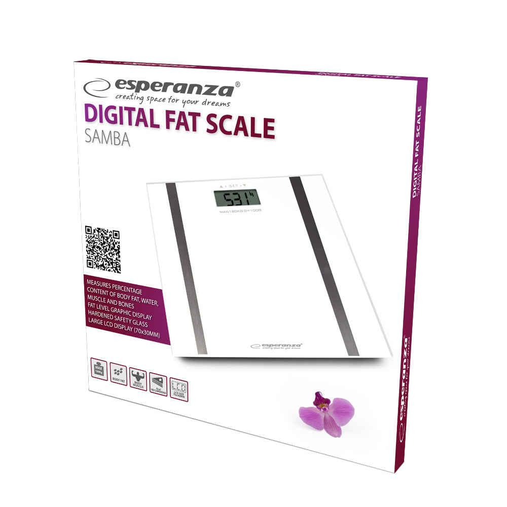 Esperanza Bathroom Scales – EBS018W Esperanza Digital Analytical Bathroom Scale, Samba White – image 2