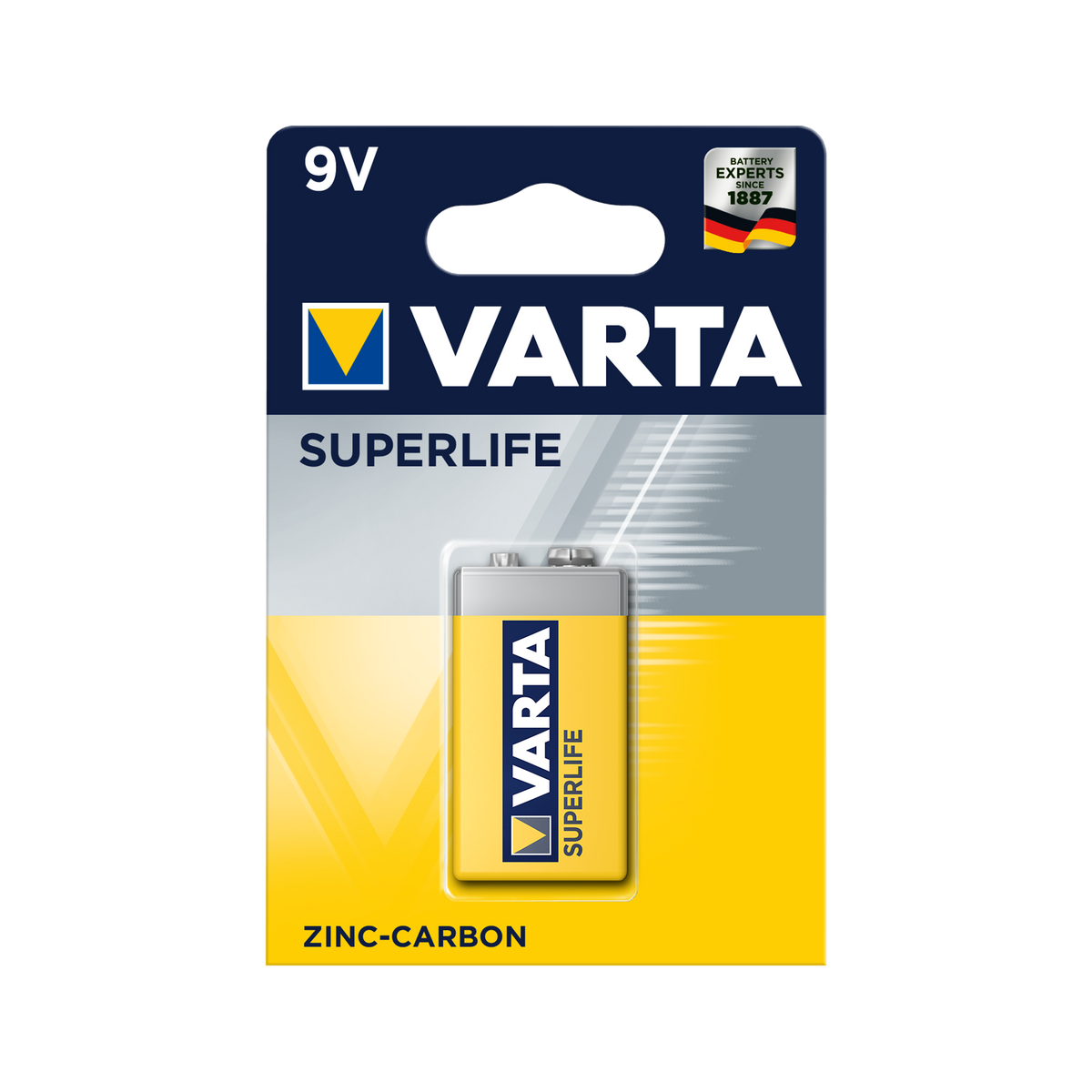 Varta Alkaline, coin-cell, and – VARTA 9V SUPERLIFE Battery, 1 per pack
