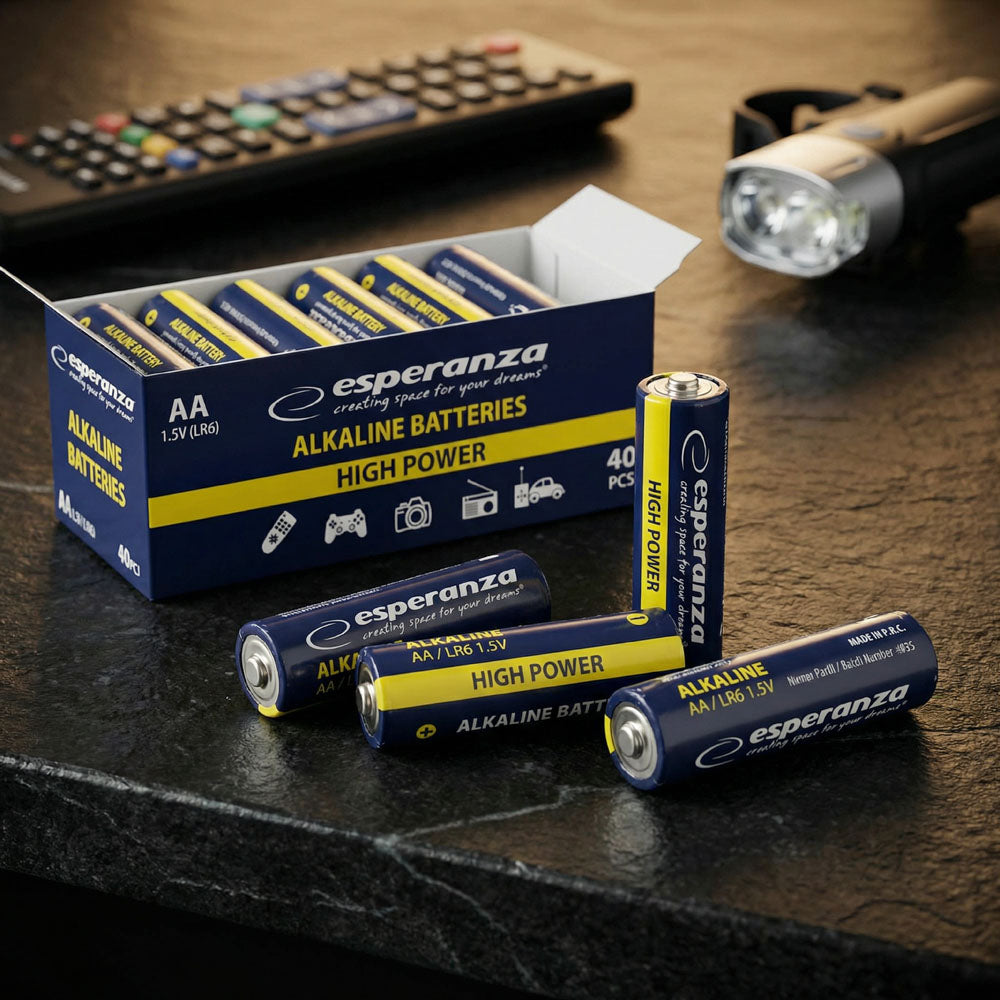 Esperanza Alkaline, coin-cell, and zinc-carbon – EZB116 Esperanza AA Alkaline Batteries, 4-Pack – image 9