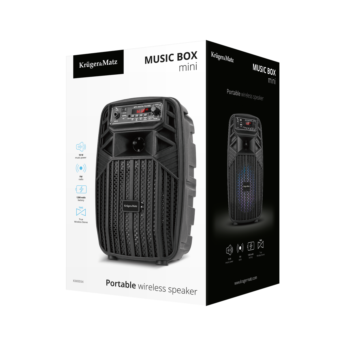 Kruger&Matz Portable Speakers – Kruger&amp;Matz Music Box Mini Portable Wireless Speaker – image 5
