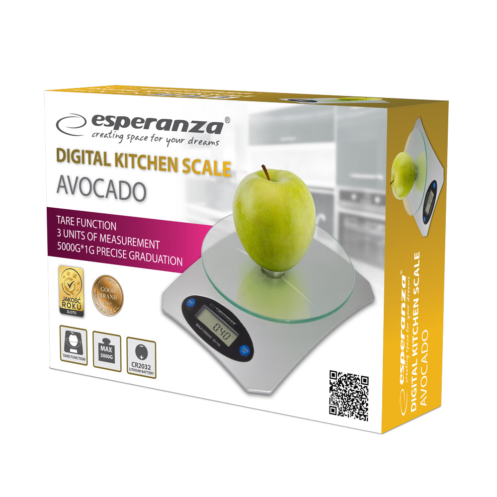 Esperanza Kitchen scales – EKS006 Esperanza Avocado Kitchen Scale – image 3