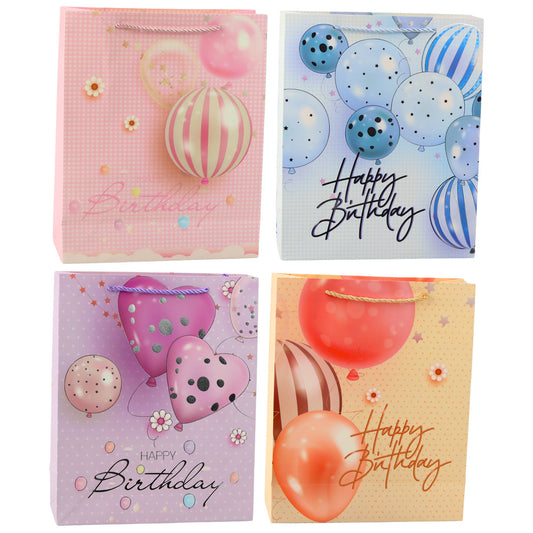 "Happy Birthday" Balloon Birthday Gift Bag, 32 x 26 x 12 cm - Carlat