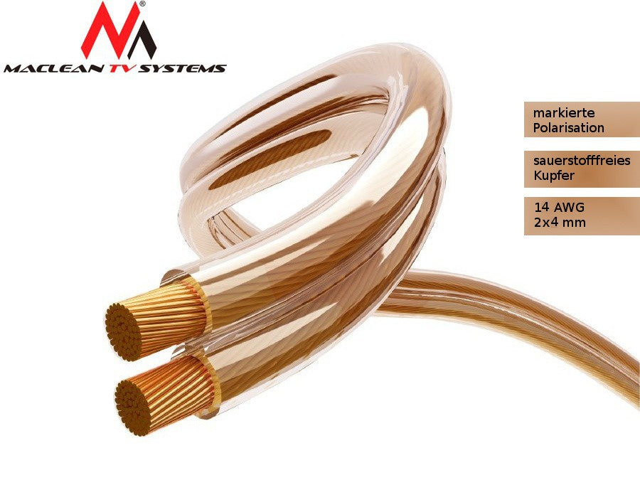 Maclean Speaker Cables – 14 AWG OFC 224 (7×32/0.12) OD 4.0×8.0 mm – image 4