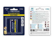 Esperanza Alkaline – EZB110 Esperanza Alkaline Battery 6LR61, 1 piece, blister pack – image 4
