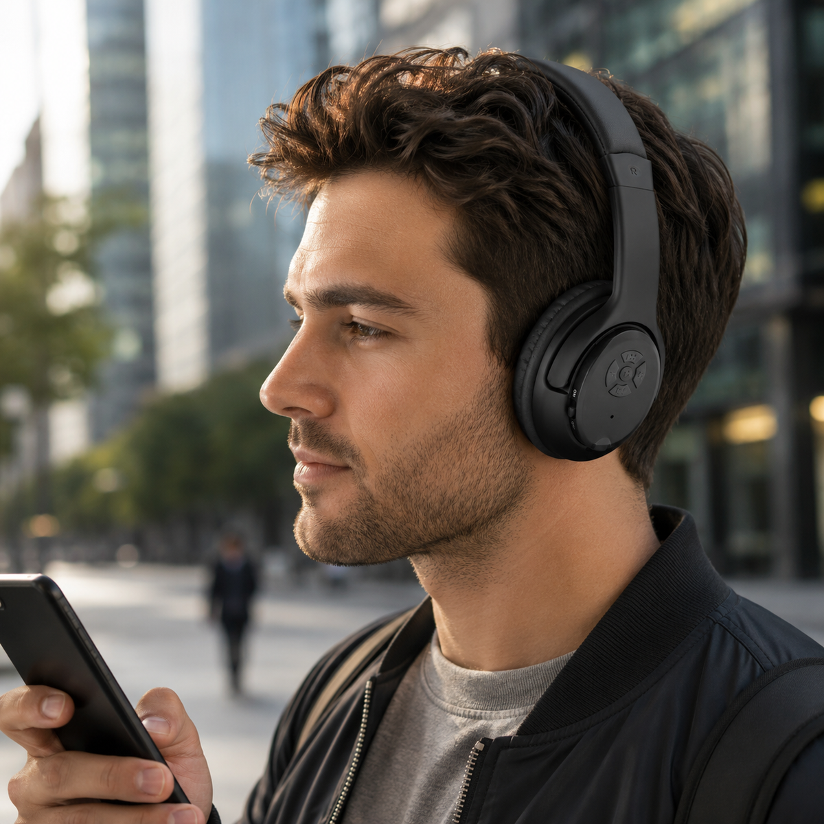 Esperanza Wireless – EH163K Esperanza Libero Bluetooth Headphones, Black – image 5