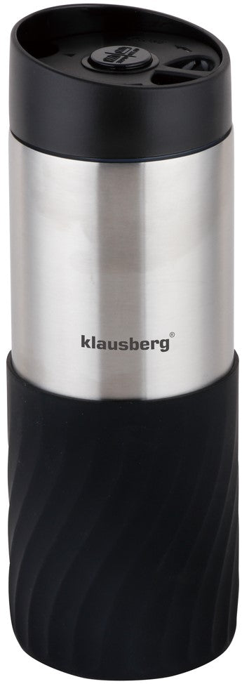 Klausberg Thermal mugs, thermoses and – Thermal mug, black, 380 ml, Klausberg – image 2