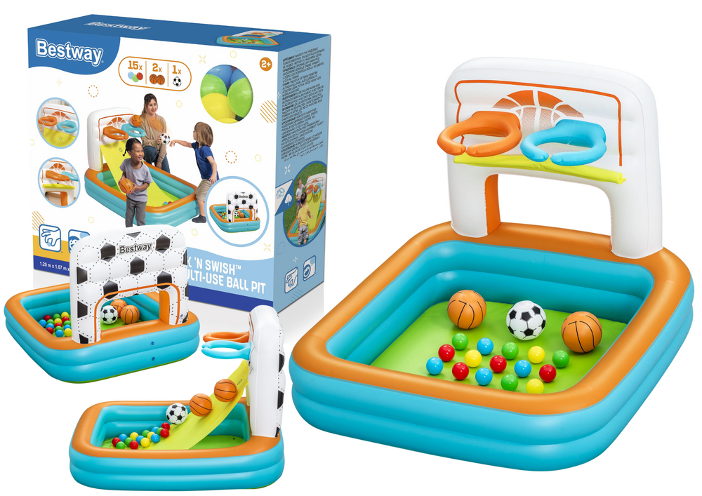 BESTWAY Bestway 52728 Inflatable Playground with Balls, 120 x 107 x 84 cm