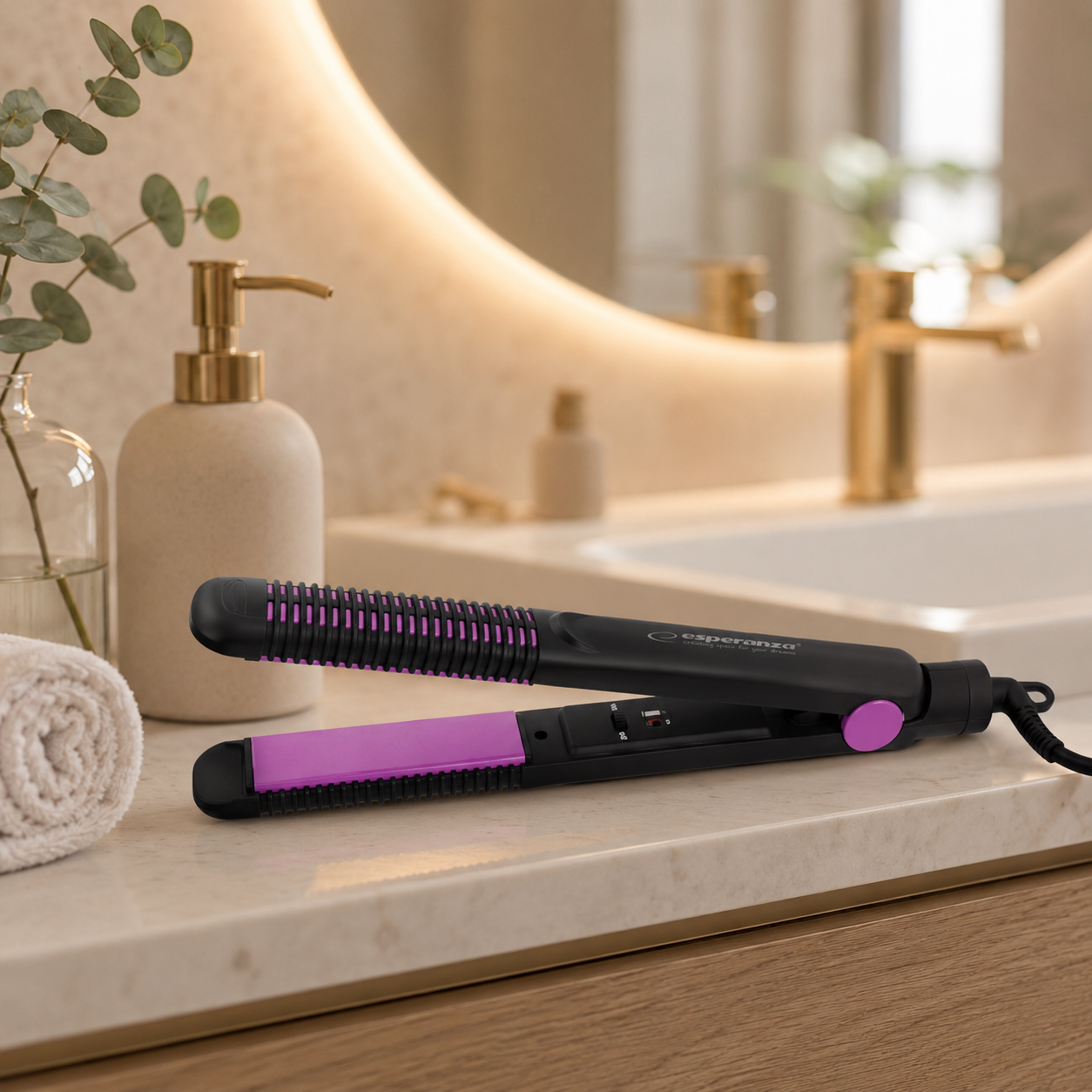 Esperanza Hair Straighteners – EBP002 Esperanza Sleek Hair Straightener and Curler – image 4