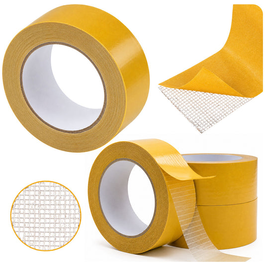LEAN Packaging Accessories – Heavy-Duty Reinforced Double-Sided Adhesive Tape for Installation, 50/27Y