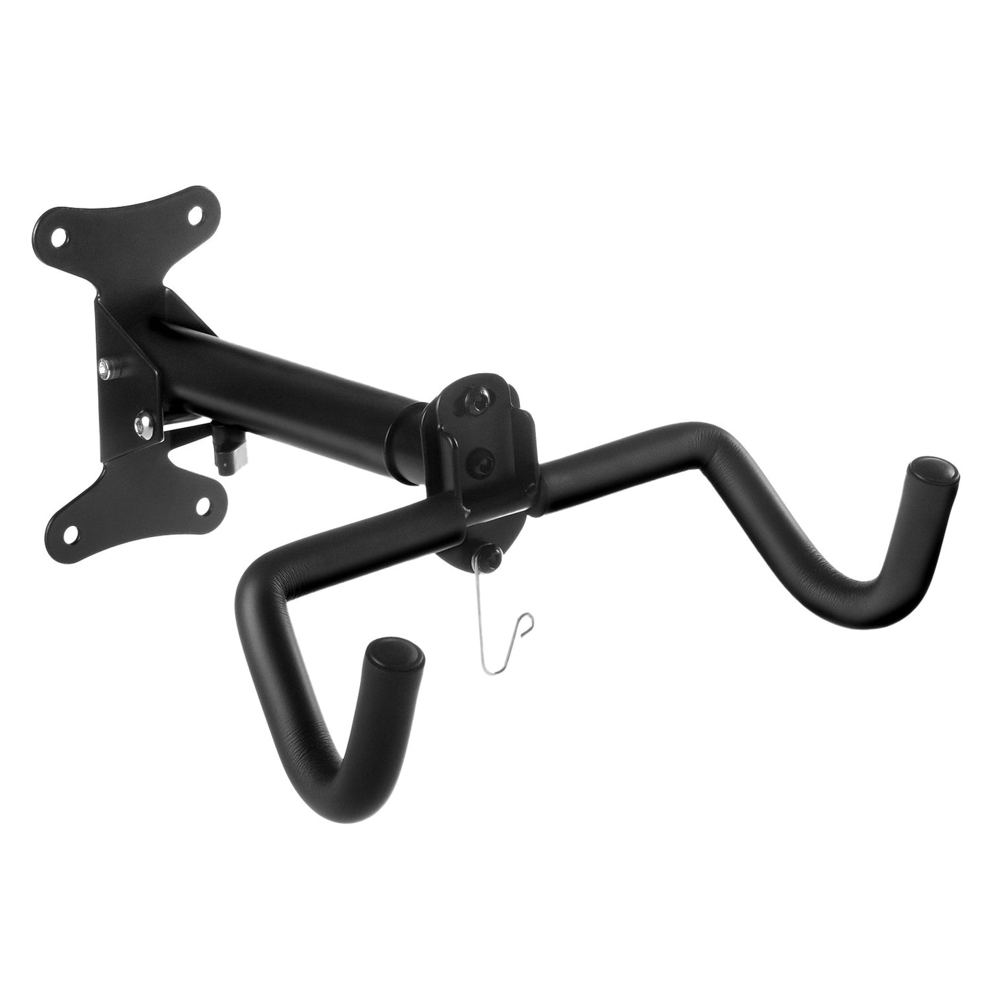Maclean Maclean Wall-Mounted Bike Rack / Holder, Horizontal, Steel, Max. Load Capacity, with Helmet Hook, 30 kg, MC-484