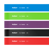 Rebel 2-meter TPE Exercise Band Set - Flat Band Ls-1, 1.5–11.5 kg, 5 bands, REBEL ACTIVE – image 3
