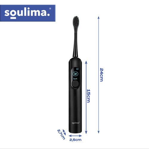 SOULIMA The remaining – Soulima 26851 Black Sonic Toothbrush – image 4