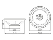 Blow Car Speakers – 0954# Blow WH-1616 6.5" 2-way speaker set – image 3