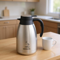 KINGHoff Thermal – Double-walled steel conference thermos (jug-style), 2 L, Kinghoff, KH-2095 – image 2