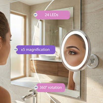 ADLER AD 2168 LED bathroom mirror, 5x magnification, 24 LEDs, adjustable brightness – image 17